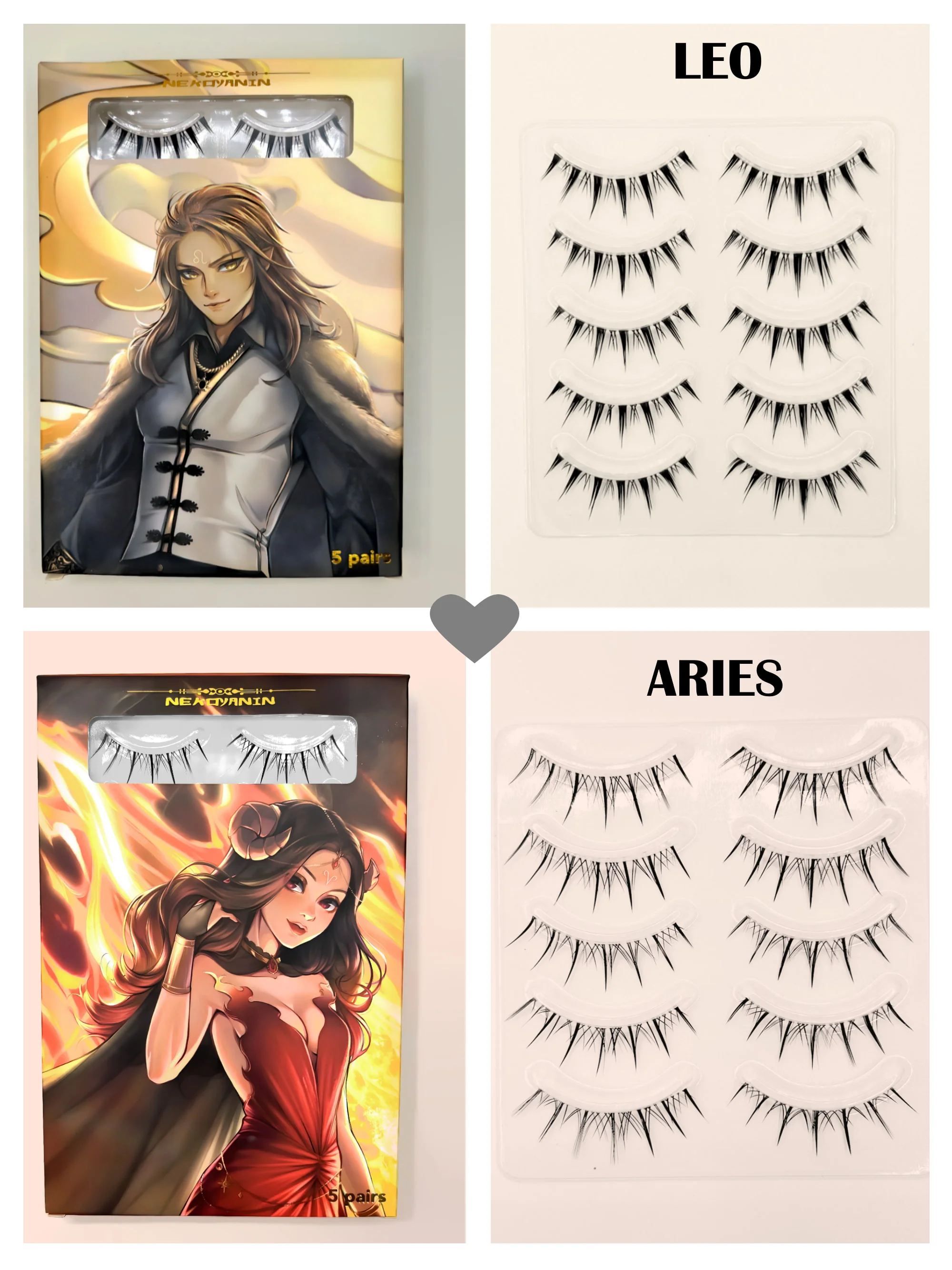 12 Zodiac Manhua/Anime Lashes bundle - Image 6